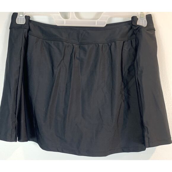 Mynah Swim Skirt Black Mid Rise Tummy Panel Plus Women's 20w NEW - Picture 2 of 6